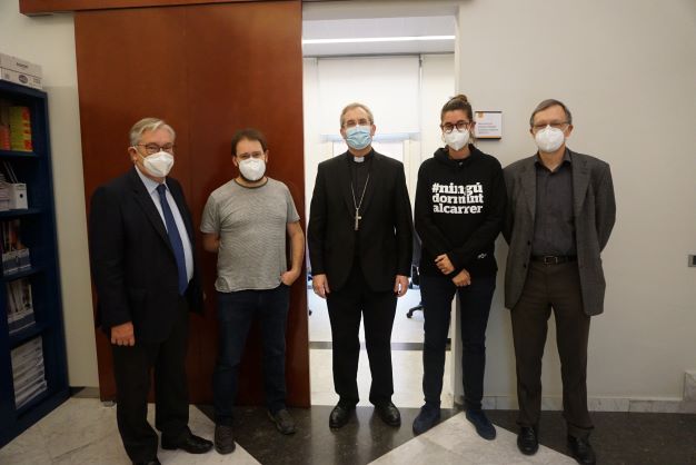 Visita institucional del obispo auxiliar de Barcelona, Mn. Javier Vilanova Pellisa, a la Fundación Pere Tarrés