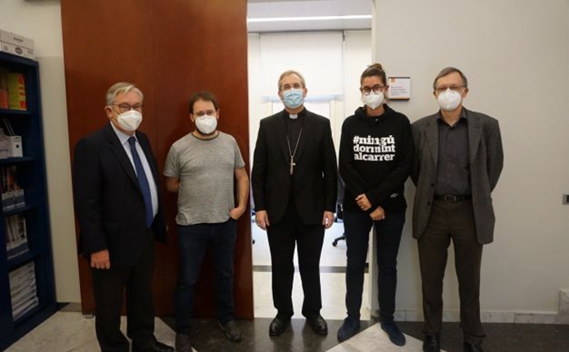 Visita institucional del bisbe auxiliar de Barcelona, Mn. Javier Vilanova Pellisa, a la Fundació Pere Tarrés Visita institucional del bisbe auxiliar de Barcelona, Mn. Javier Vilanova Pellisa, a la Fundació Pere Tarrés