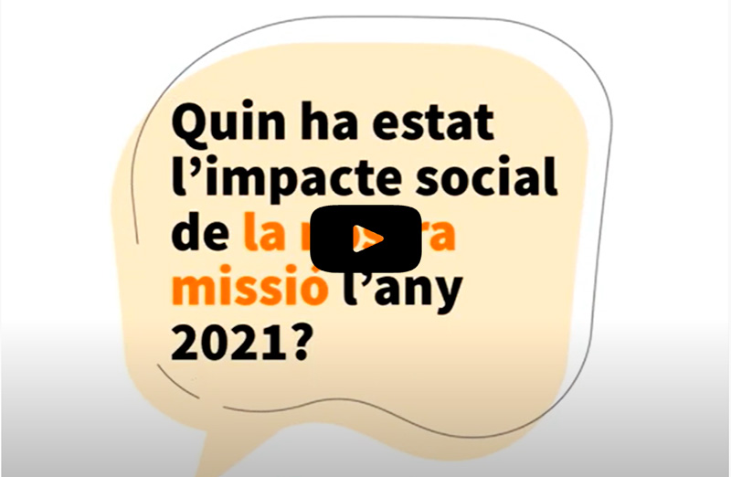 Quin ha estat l’impacte social de la nostra missió l’any 2021?