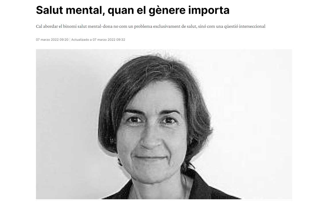 Salud mental, cuando el género importa