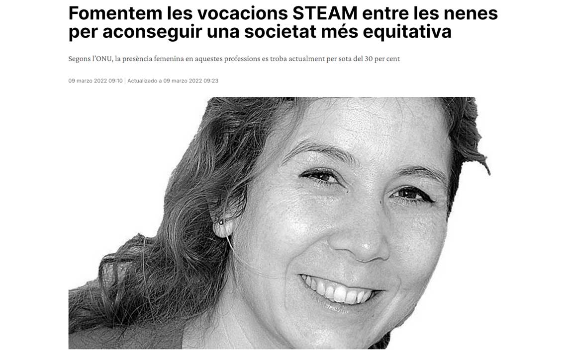 Fomentamos las vocaciones STEAM entre las niñas para conseguir una sociedad más equitativa