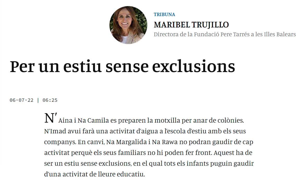 Por un verano sin exclusiones