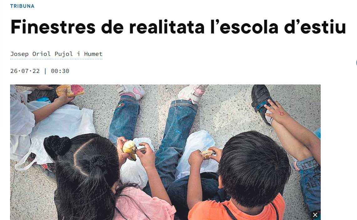 Ventanas de realidad en la escuela de verano 