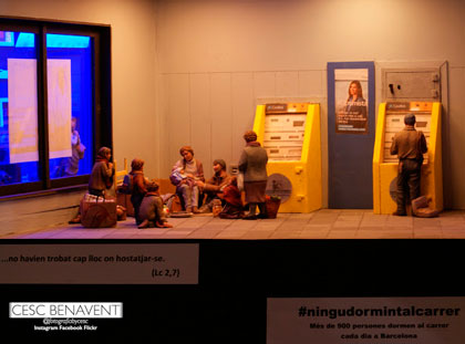 Enric Benavent:  "Intento que els pessebres que faig parlin del món en què vivim"