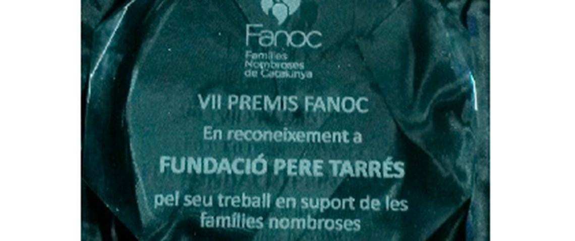 La Fundació Pere Tarrés premiada per l’ajuda al lleure de les famílies