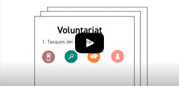 L'acollida de persones voluntàries a l'entitat