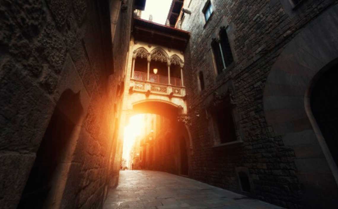 Itinéraire à pied dans le quartier gothique de Barcelone