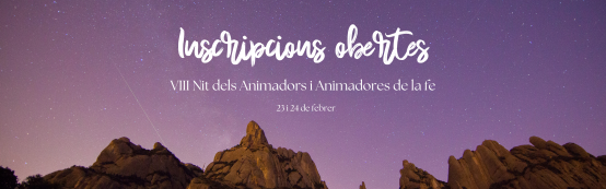 Inscripcions nit animadors de la fe