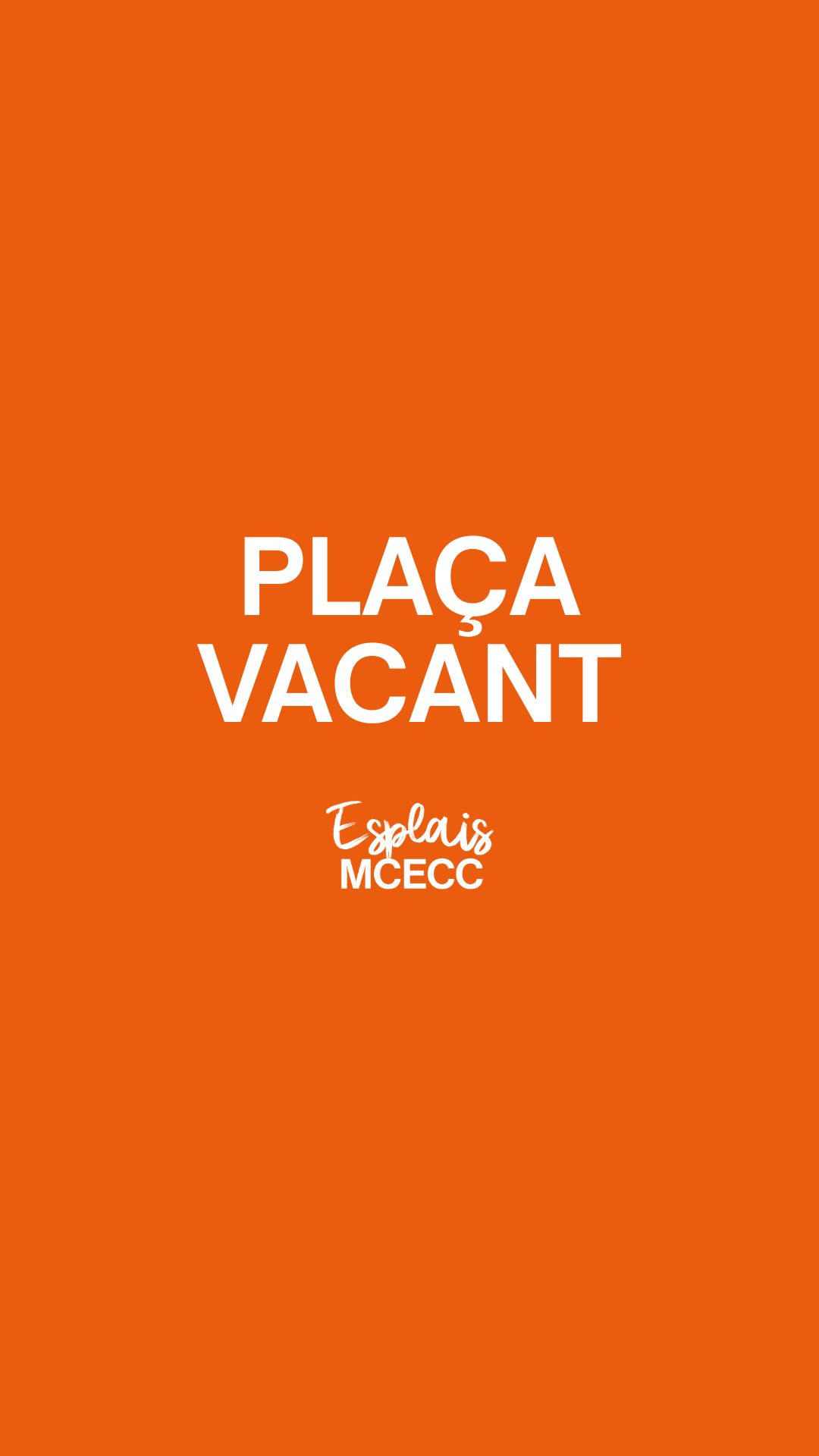 Plaça vacant