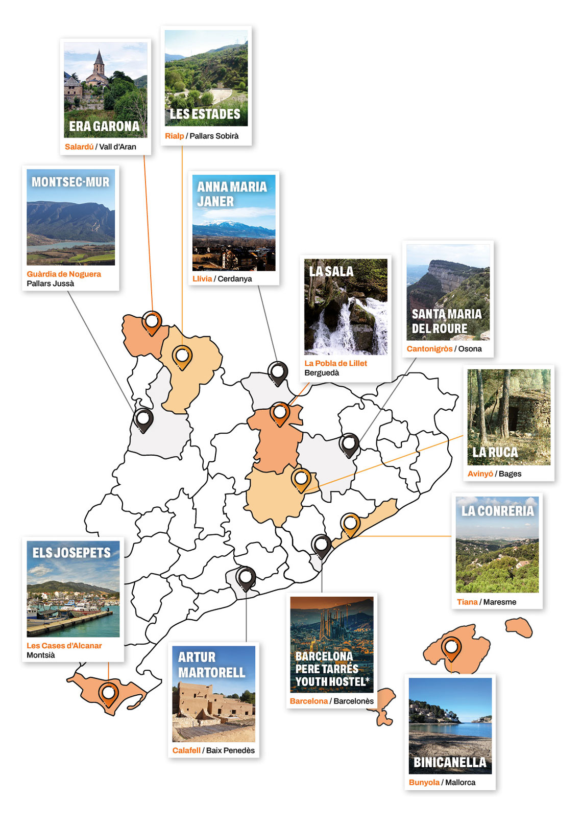 Mapa de les cases