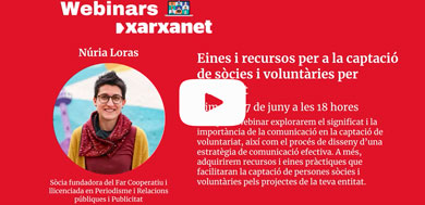 Eines i recursos per a la captació de sòcies i voluntàries per l'entitat