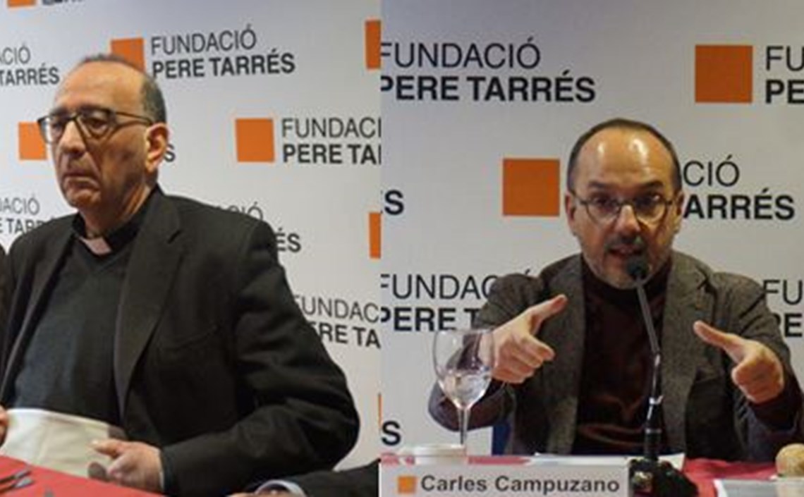 Mons. Omella i Carles Campuzano, ponents dels dos últims Fòrums Pere Tarrés Mons. Omella i Carles Campuzano, ponents dels dos últims Fòrums Pere Tarrés