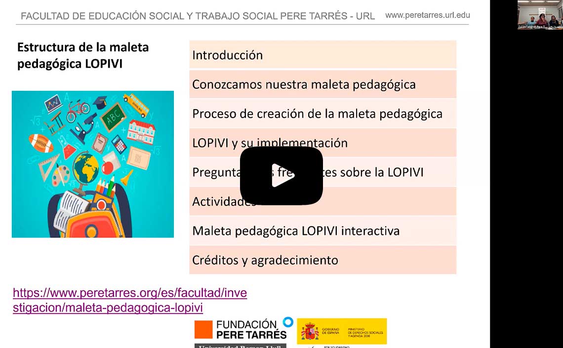 Jornada: Maleta pedagógica LOPIVI: Recursos para centros y actividades de ocio educativo