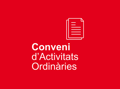 Ja podeu justificar el Conveni Marc 2025! Ja podeu justificar el Conveni Marc 2025!