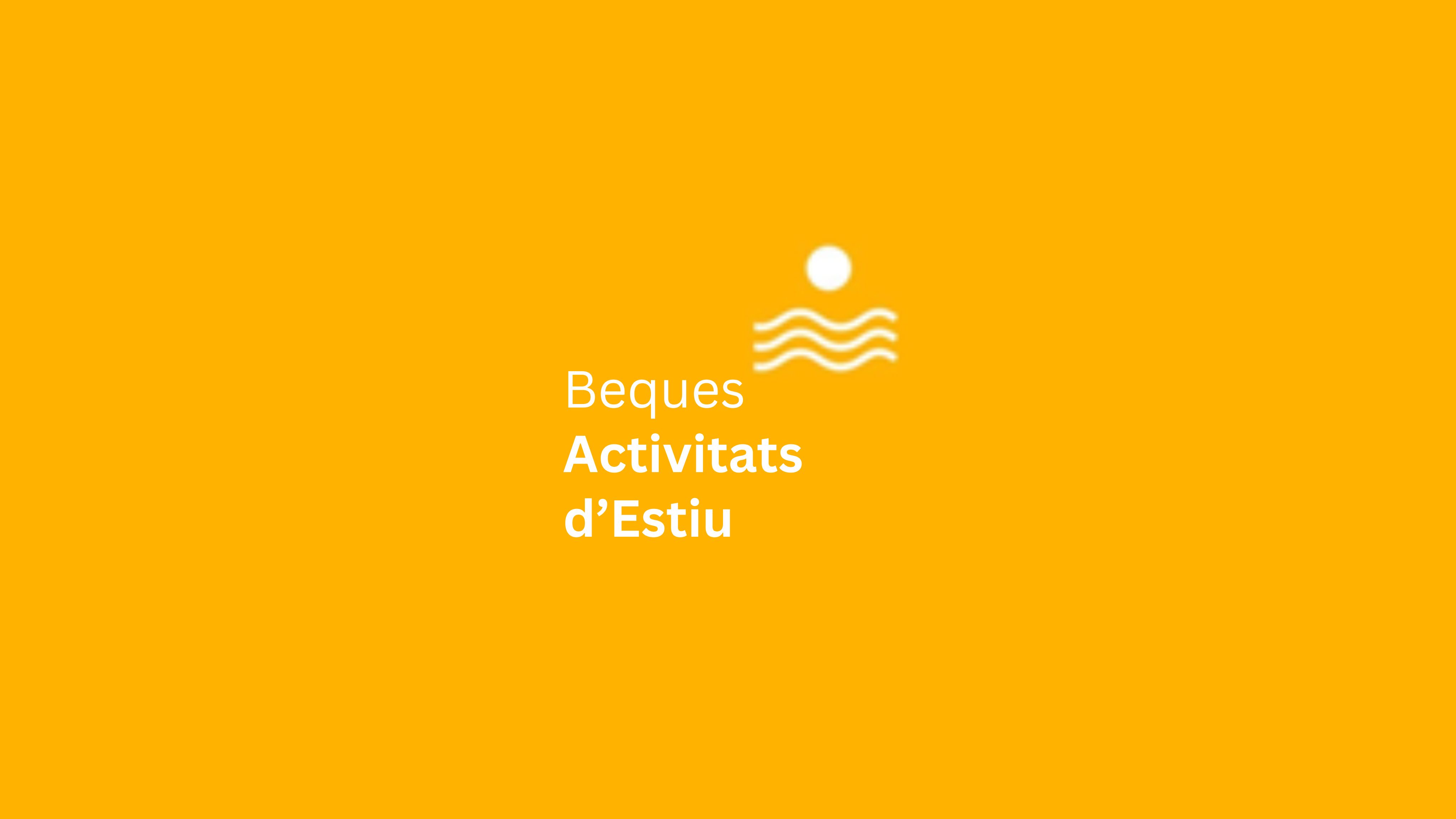 Oberta la convocatòria de Beques d’Estiu 2026 