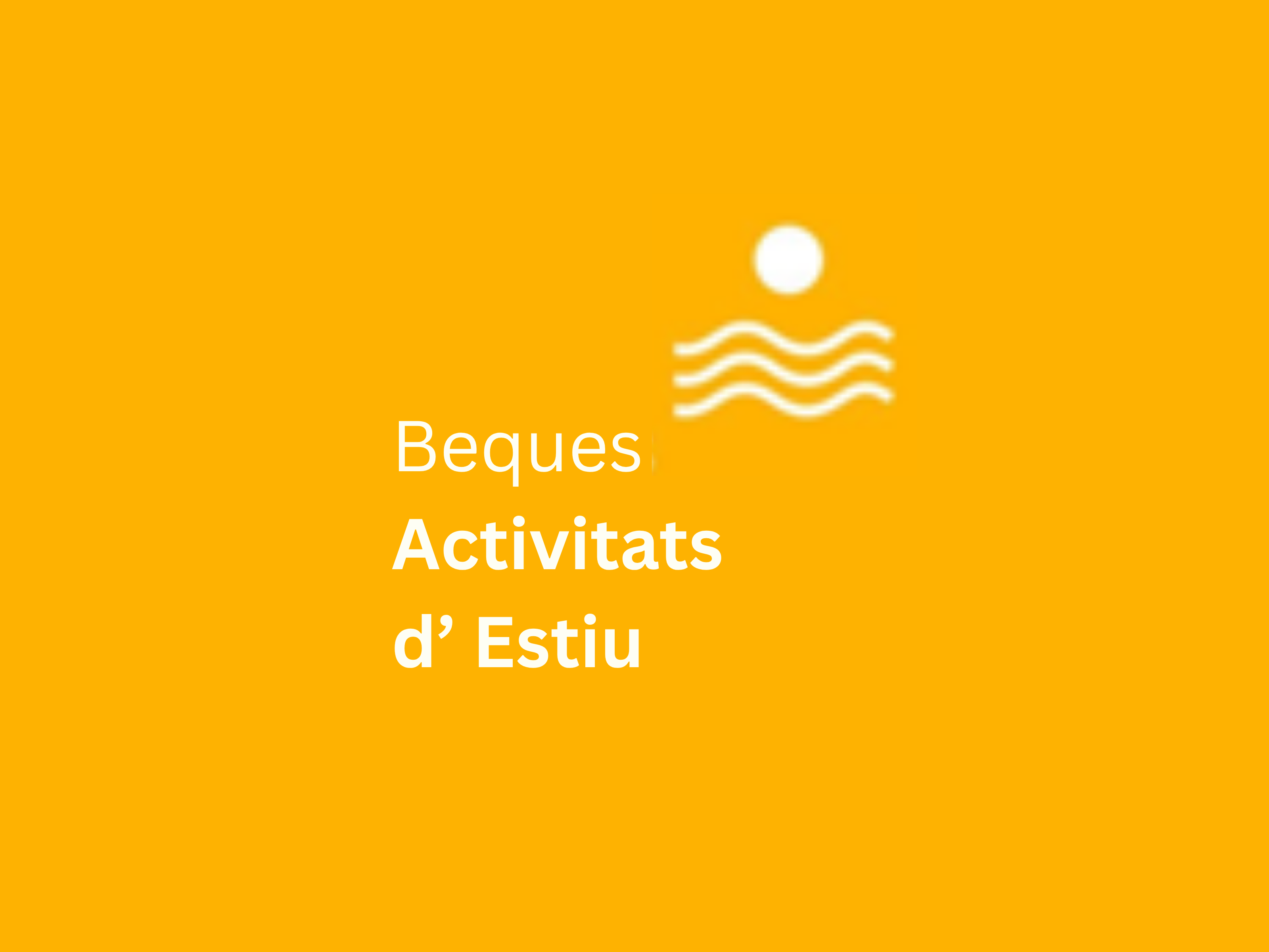 Últims cinc dies per demanar les Beques d’Estiu 2026! 