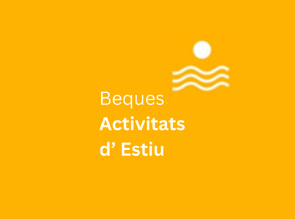 Últims cinc dies per demanar les Beques d’Estiu 2026! Últims cinc dies per demanar les Beques d’Estiu 2026!