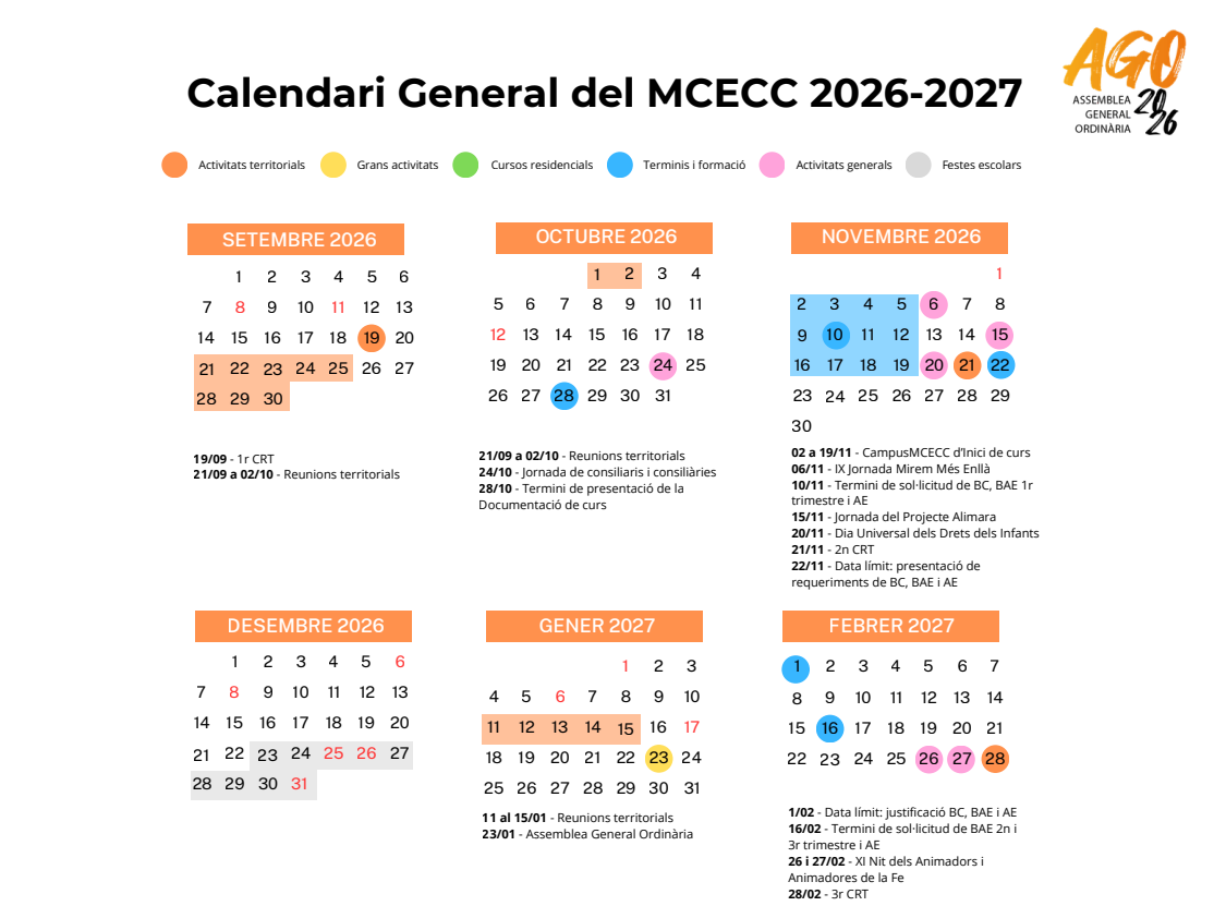 Consulta els nous terminis per als ajuts econòmics del MCECC per al curs 2026-2027