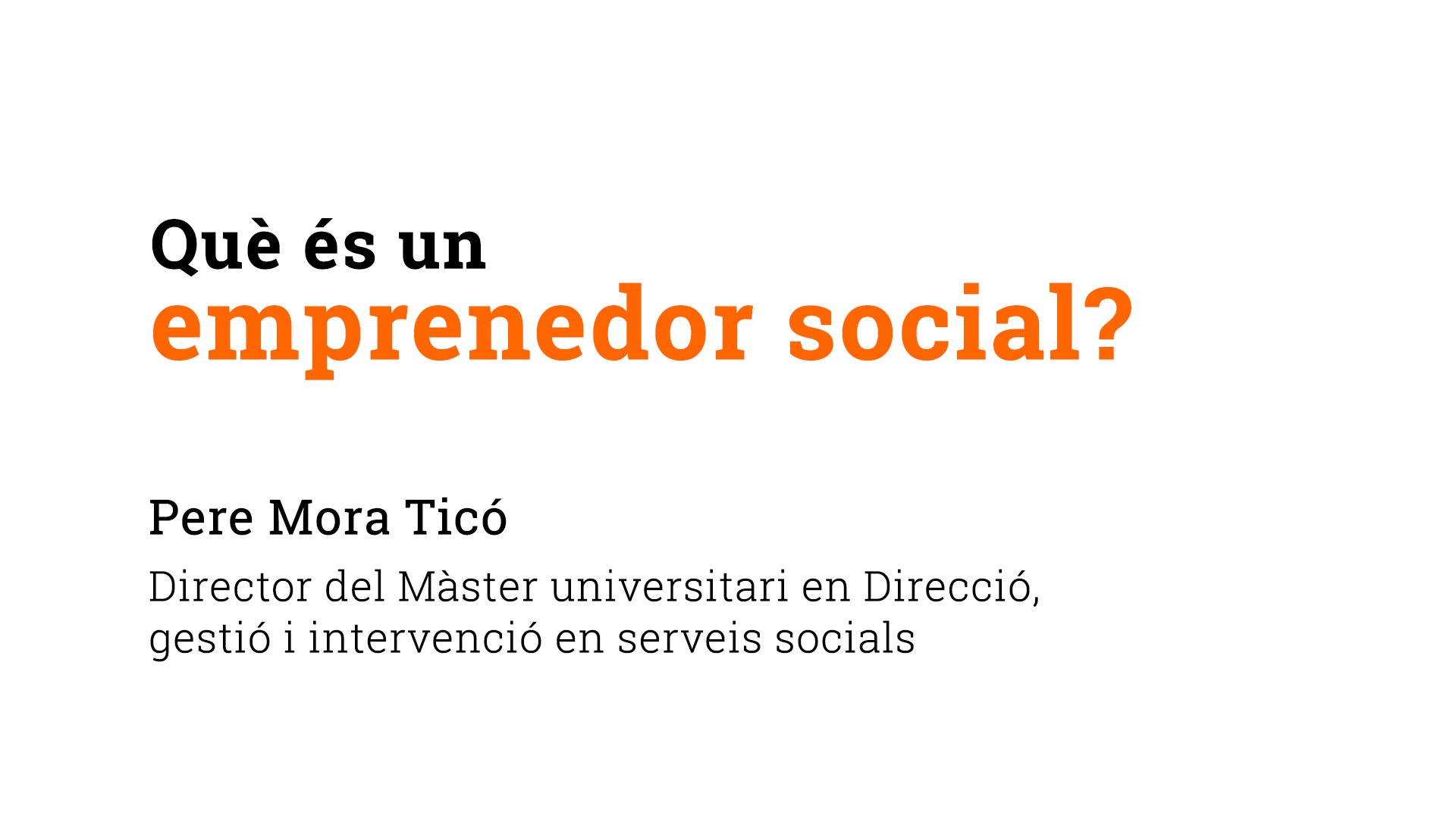 ¿Qué es un emprendedor social?