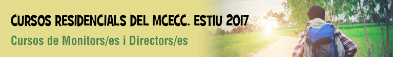 Cursos Residencials Monitors/es i Directors/es - Estiu 2017