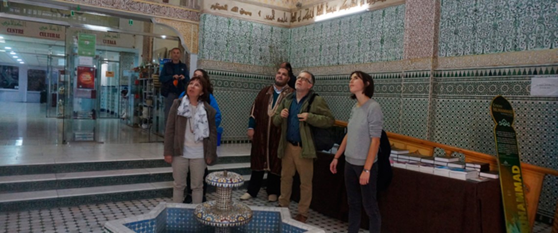 Alumnos de la asignatura "Diálogo interreligioso" visitan el Centro Cultural Islámico Catalán