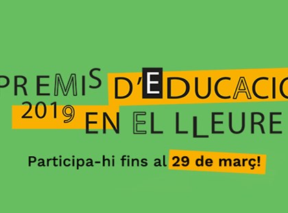 Oberta la convocatòria dels Premis d’educació en el lleure Oberta la convocatòria dels Premis d’educació en el lleure