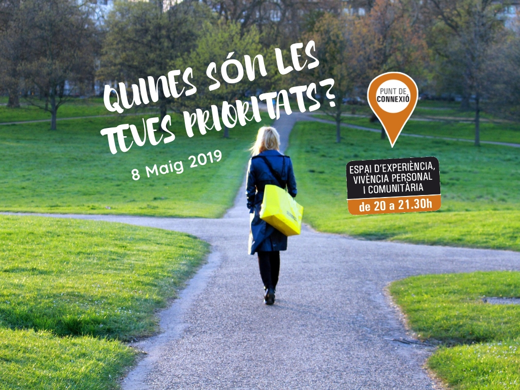 Punt de connexió: Quines són les teves prioritats? 