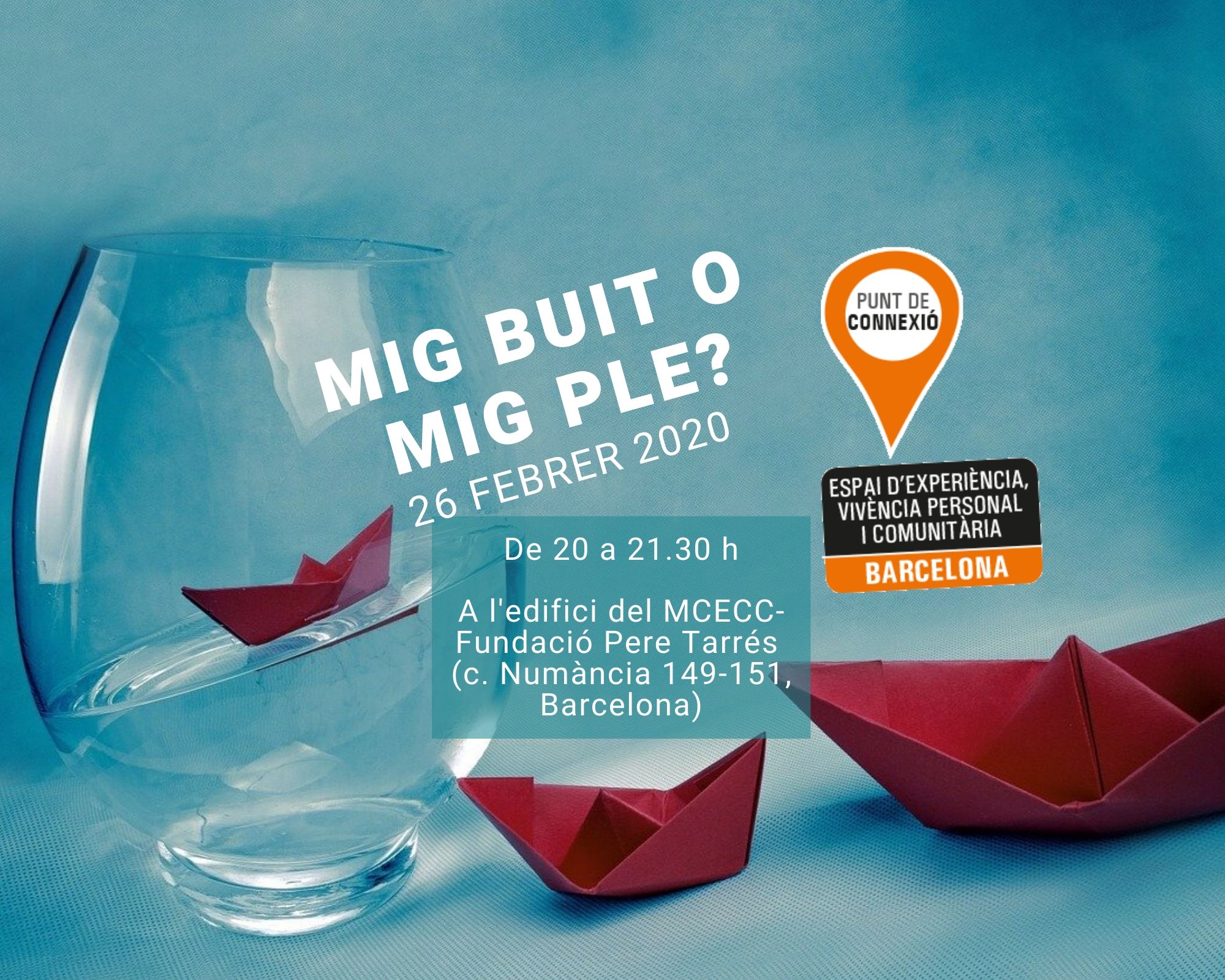 Mig buit o mig ple?: Punt de Connexió a Barcelona per tractar l'austeritat