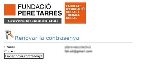 Renovar la contrasenya