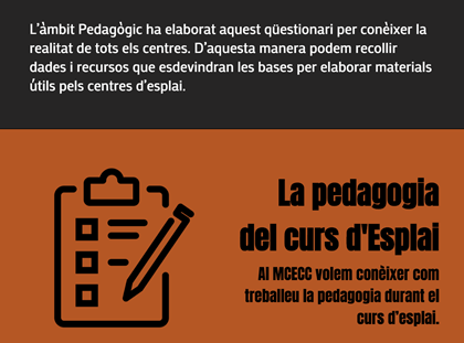 Enquesta de l‘Àmbit Pedagògic: com treballem la pedagogia durant el curs d‘esplai? Enquesta de l‘Àmbit Pedagògic: com treballem la pedagogia durant el curs d‘esplai?