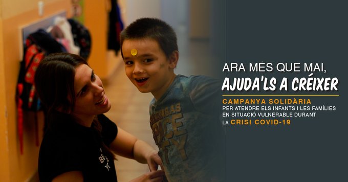 La Fundació Pere Tarrés demana ajuda per evitar que el confinament precaritzi la situació dels infants més vulnerables