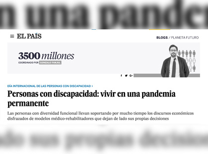Personas con discapacidad: vivir en una pandemia permanente