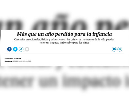 Más que un año perdido para la infancia