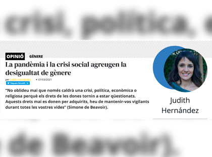 La pandemia y la crisis social empeoran la desigualdad de género
