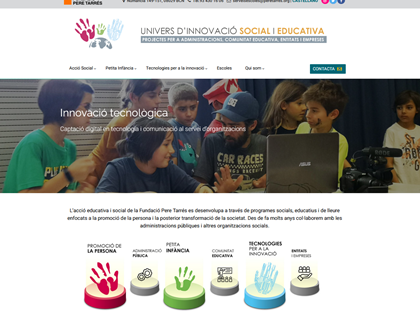 La Fundación Pere Tarrés estrena una nueva web que recoge sus proyectos de innovación social y educativa