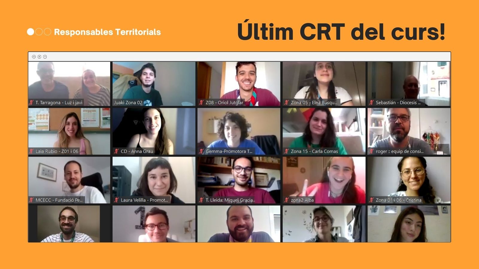 Últim Consell de Responsables Territorials del Curs