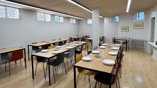 Comedor de la Residencia de Estudiantes La Inmaculada de Madrid