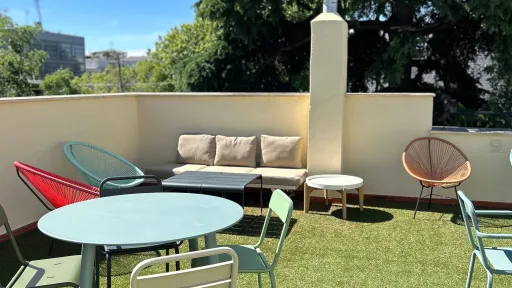 Terraza de la residencia de estudiantes La Inmaculada de Madrid