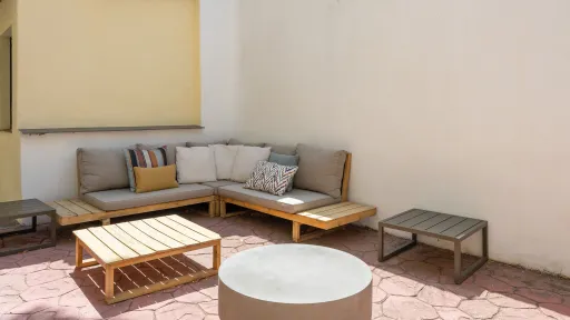 Terraza de la residencia de estudiantes La Inmaculada de Madrid