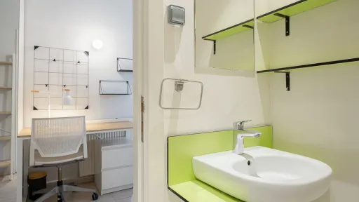 Baño habitación individual Residencia Estudiantes Madrid