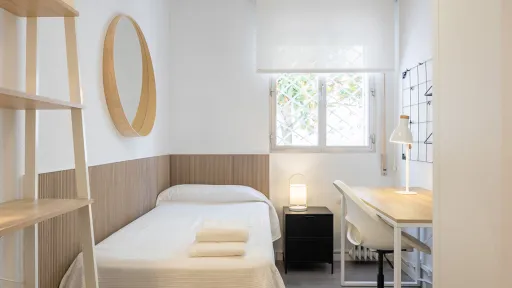 Habitación individual Residencia Estudiantes Madrid