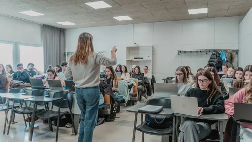 Estudiants dels graus en Educació Social i Treball Social