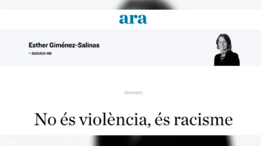 No és violència, és racisme