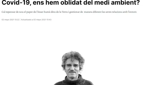 Covid-19, ens hem oblidat del medi ambient?