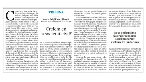 Creiem en la societat civil?
