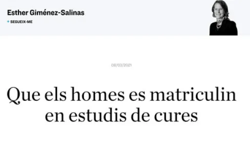 Que els homes es matriculin en estudis de cures