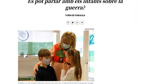 Es pot parlar amb els infants sobre la guerra?