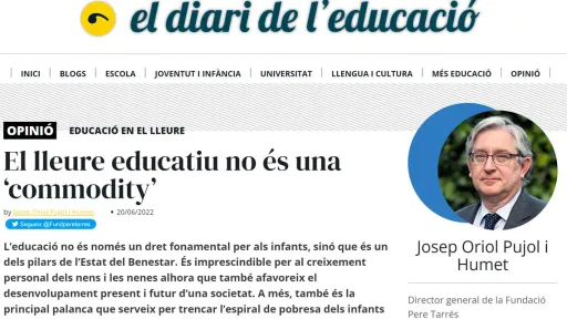 El lleure educatiu no és una "commodity"
