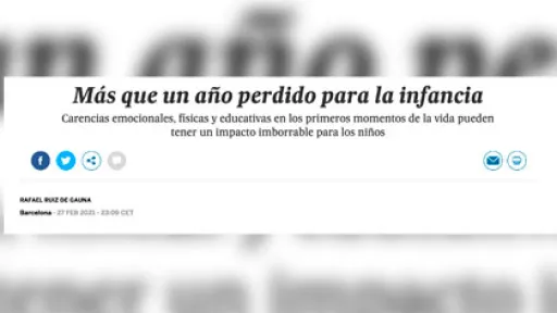 Més que un any perdut per a la infància