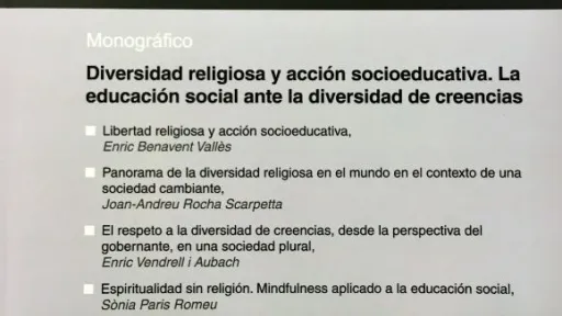 Diversitat religiosa i acció socioeducativa 